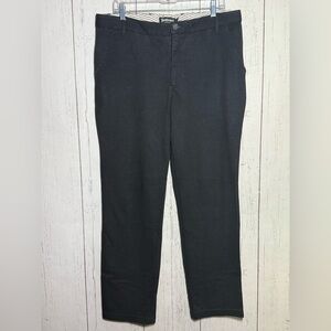 Betabrand Men’s Black Cotton Blend Stretch Straight Leg Dress Pants Size 34x30